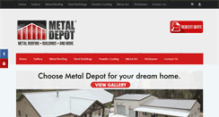 Desktop Screenshot of metaldepotinc.com